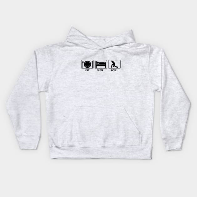 Eat Bowl Sleep Kids Hoodie by Underground Cargo